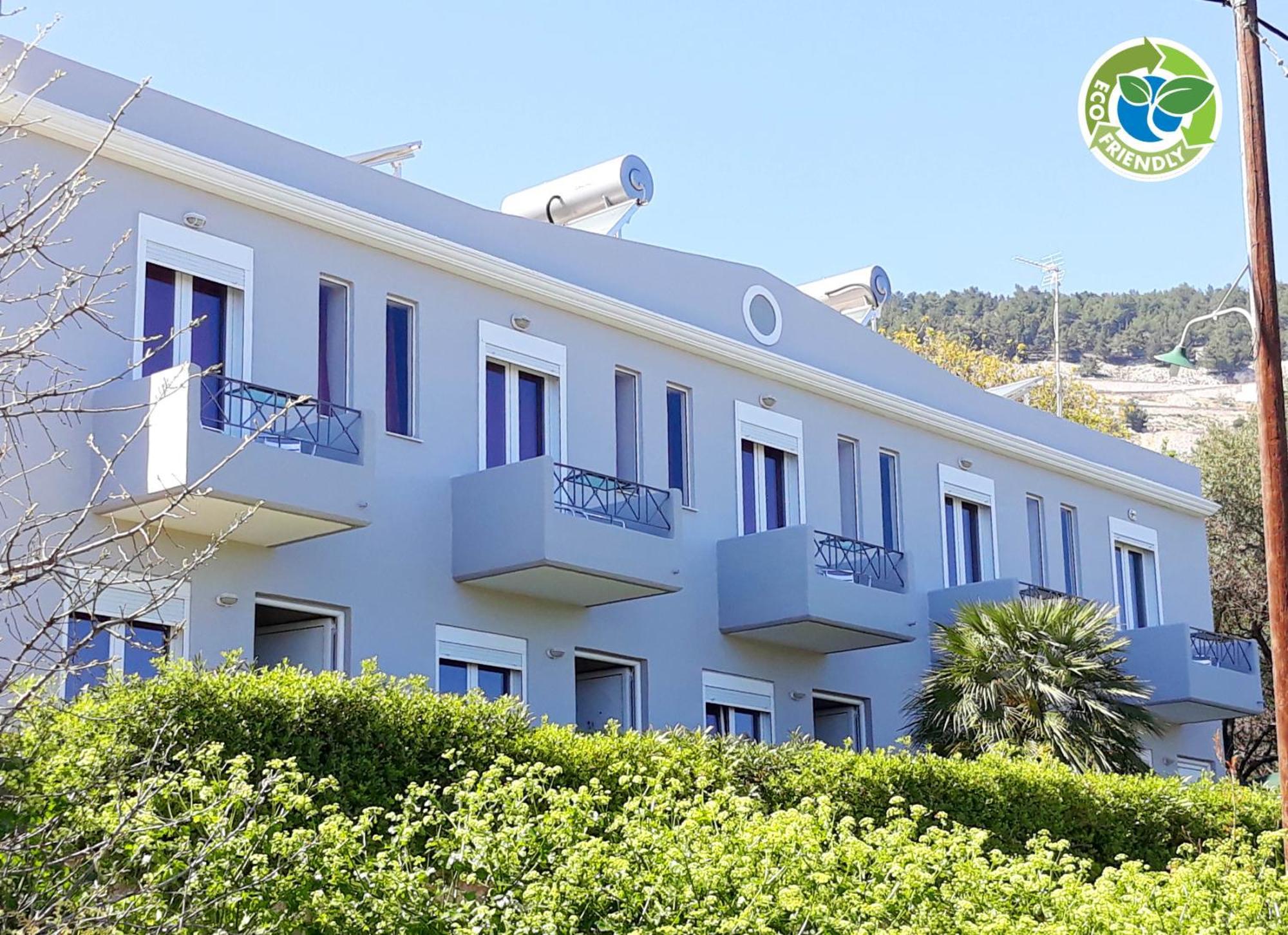 Point Twins Apartments Vrontádos Esterno foto