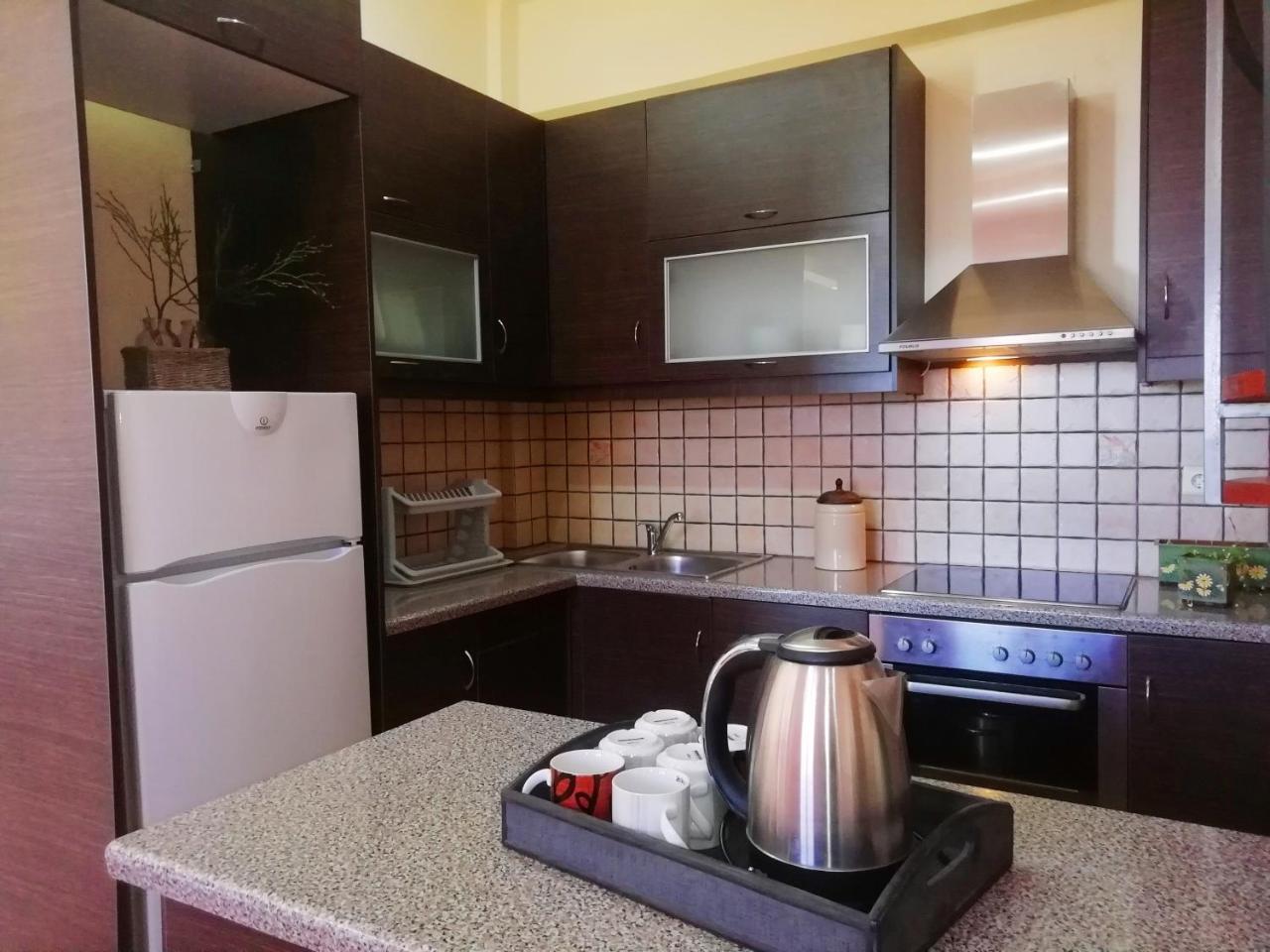 Point Twins Apartments Vrontádos Esterno foto