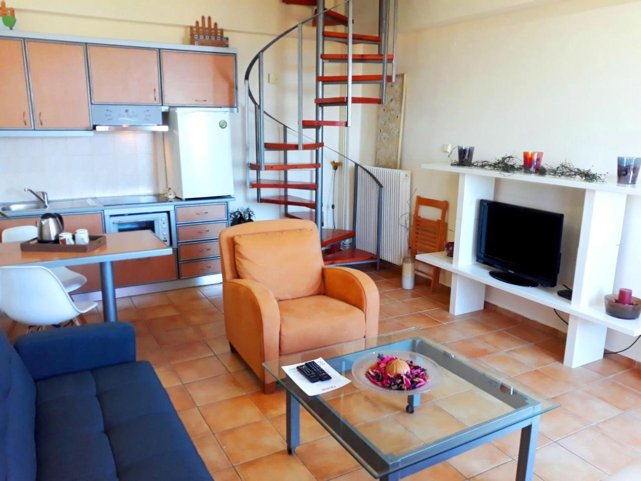 Point Twins Apartments Vrontádos Esterno foto