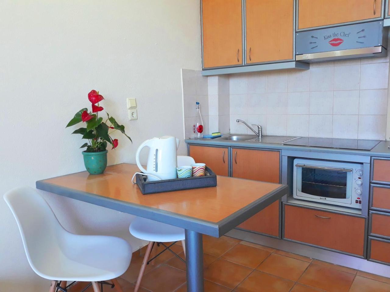 Point Twins Apartments Vrontádos Esterno foto